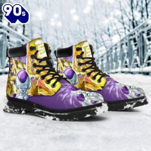 Frieza Dragon Ball Leather Boots Timbs Shoes Custom Anime Fan Gift