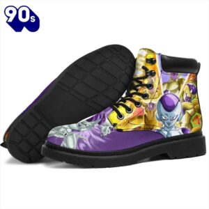 Frieza Dragon Ball Leather Boots Timbs Shoes Custom Anime Fan Gift