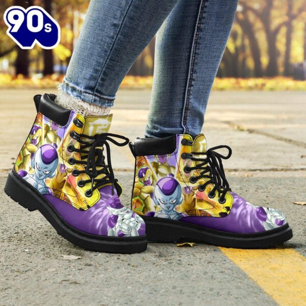 Frieza Dragon Ball Leather Boots Timbs Shoes Custom Anime Fan Gift