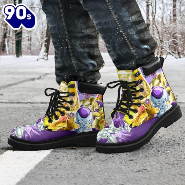 Frieza Dragon Ball Leather Boots Timbs Shoes Custom Anime Fan Gift