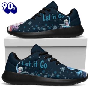 Frozen Let It Go Sneakers Sporty Elsa Custom Idea