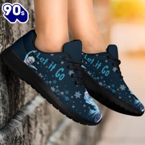 Frozen Let It Go Sneakers Sporty Elsa Custom Idea