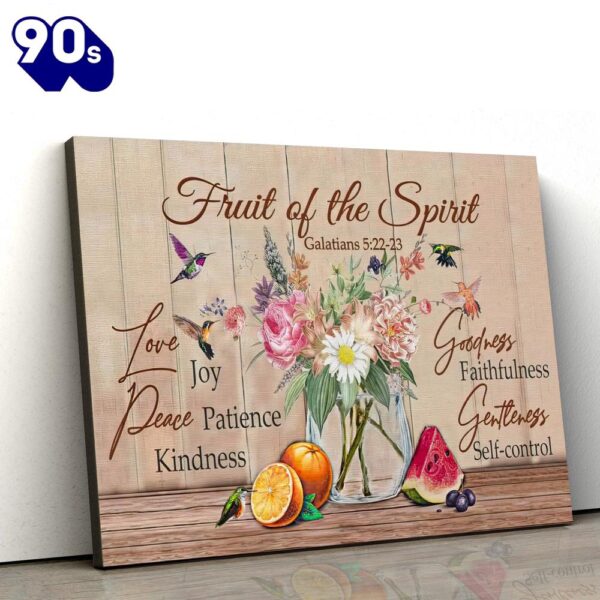 Fruit Of The Spirit Wall Decoratoc Galatians 5 22-23 Art On Canvas