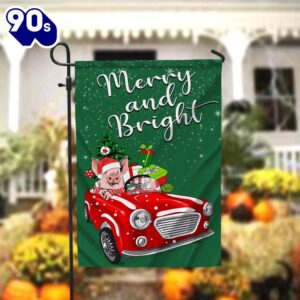 Funny Christmas Garden Flag, Merry…