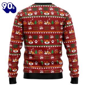 Funny Corgi Merry X-Mas Ugly Christmas Sweater