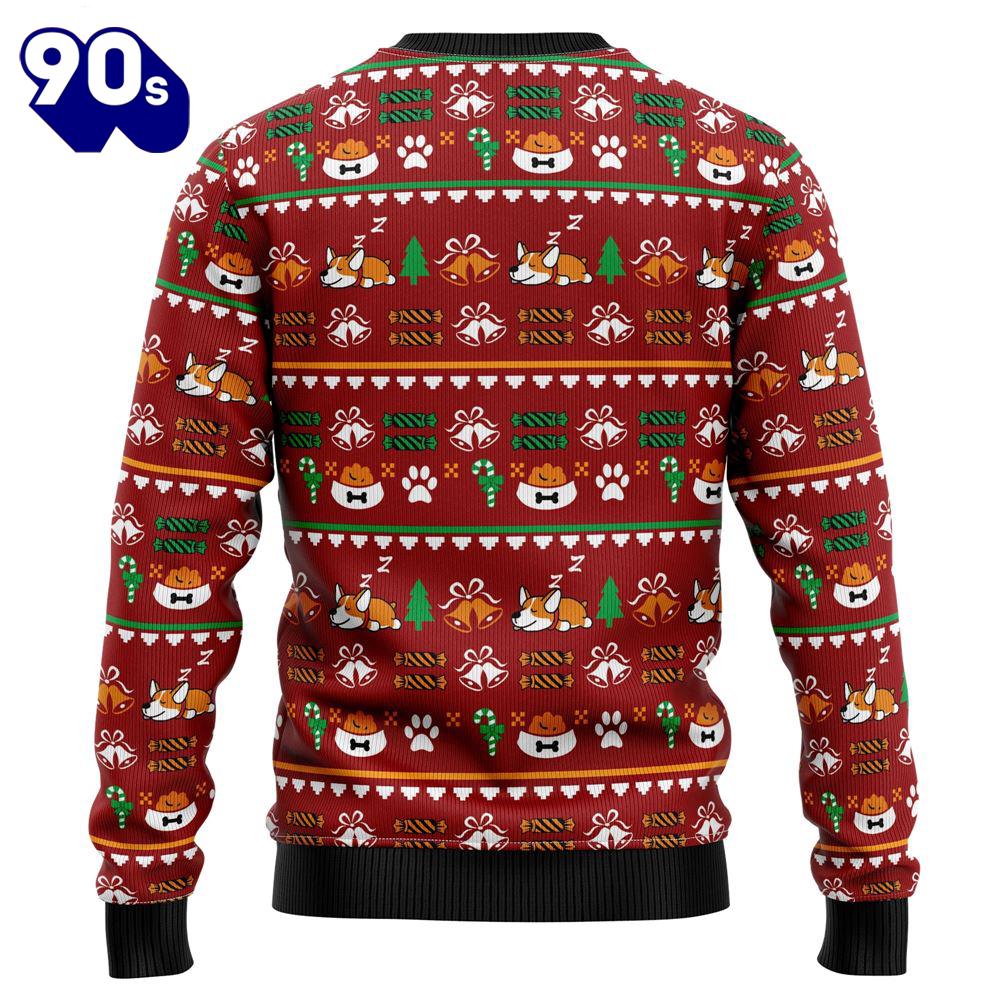 Funny Corgi Merry X-Mas Ugly Christmas Sweater Funny Corgi Merry X-Mas Ugly Christmas Sweater