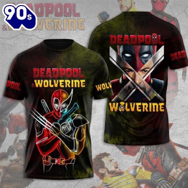 Funny Deadpool 3 Movie Tee Deadpool 3D Apparel Shirt  For Fans