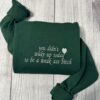 Funny Inspirational Embroidered Crewneck Gift Christmas