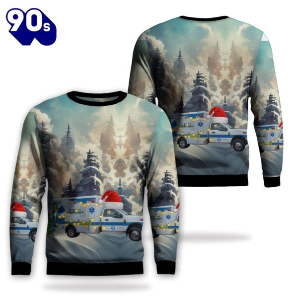 Gallatin, Tennessee, Sumner County Ems Christmas Aop Ugly Sweater