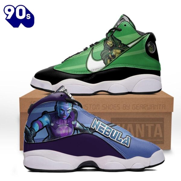 Gamora vs Nebula Air Jordan 13 Sneakers Super Heroes Custom Shoes