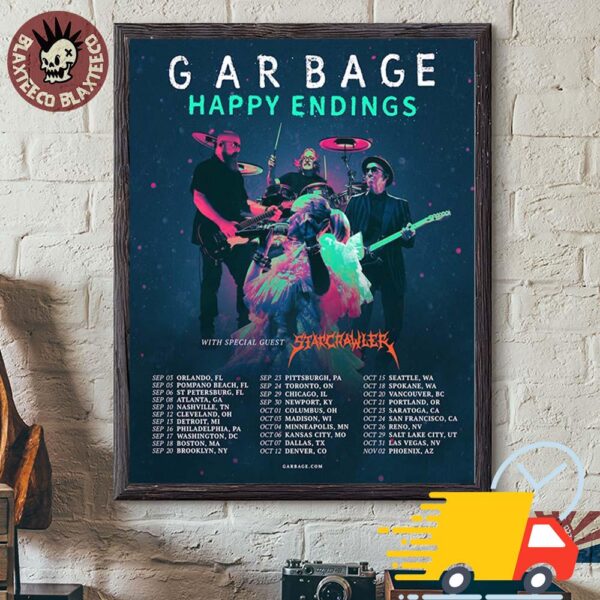 Garbage Happy Endings North American And Canadian 2025 Tour Dates Canvas