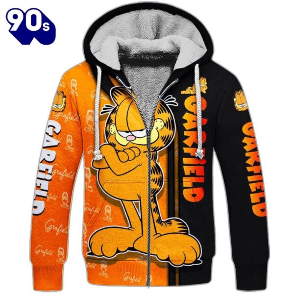 Garfield Character Hoodie And Leggings Set