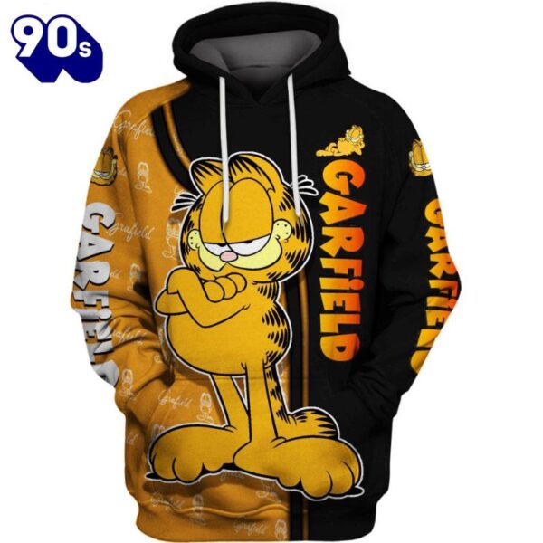 Garfield Character Hoodie And Leggings Set