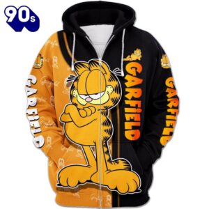 Garfield Character Hoodie And Leggings Set