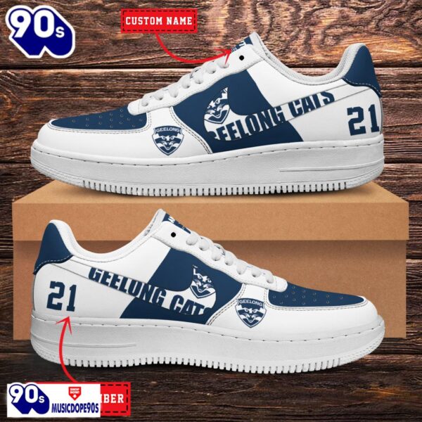 Geelong Cats AFL Personalized Air Force 1 Shoes