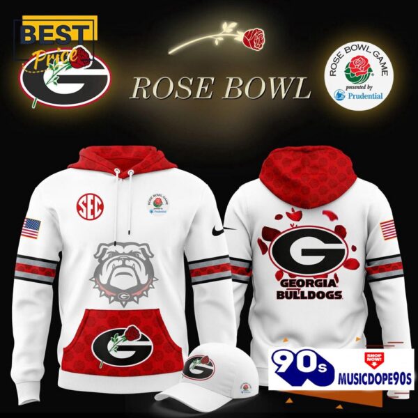 Georgia Bulldogs x Rose Bowl Game Hoodie, Cap