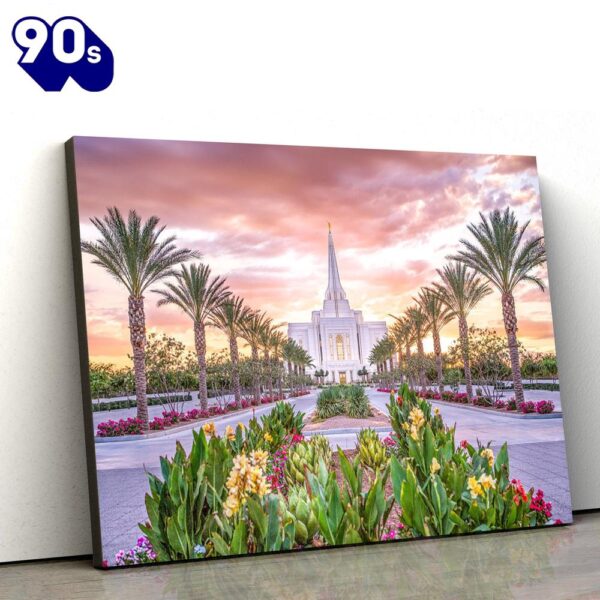 Gilbert Arizona Temple Oasis Of The Soul Canvas Wall Art Jesus Christ Picture Canvas