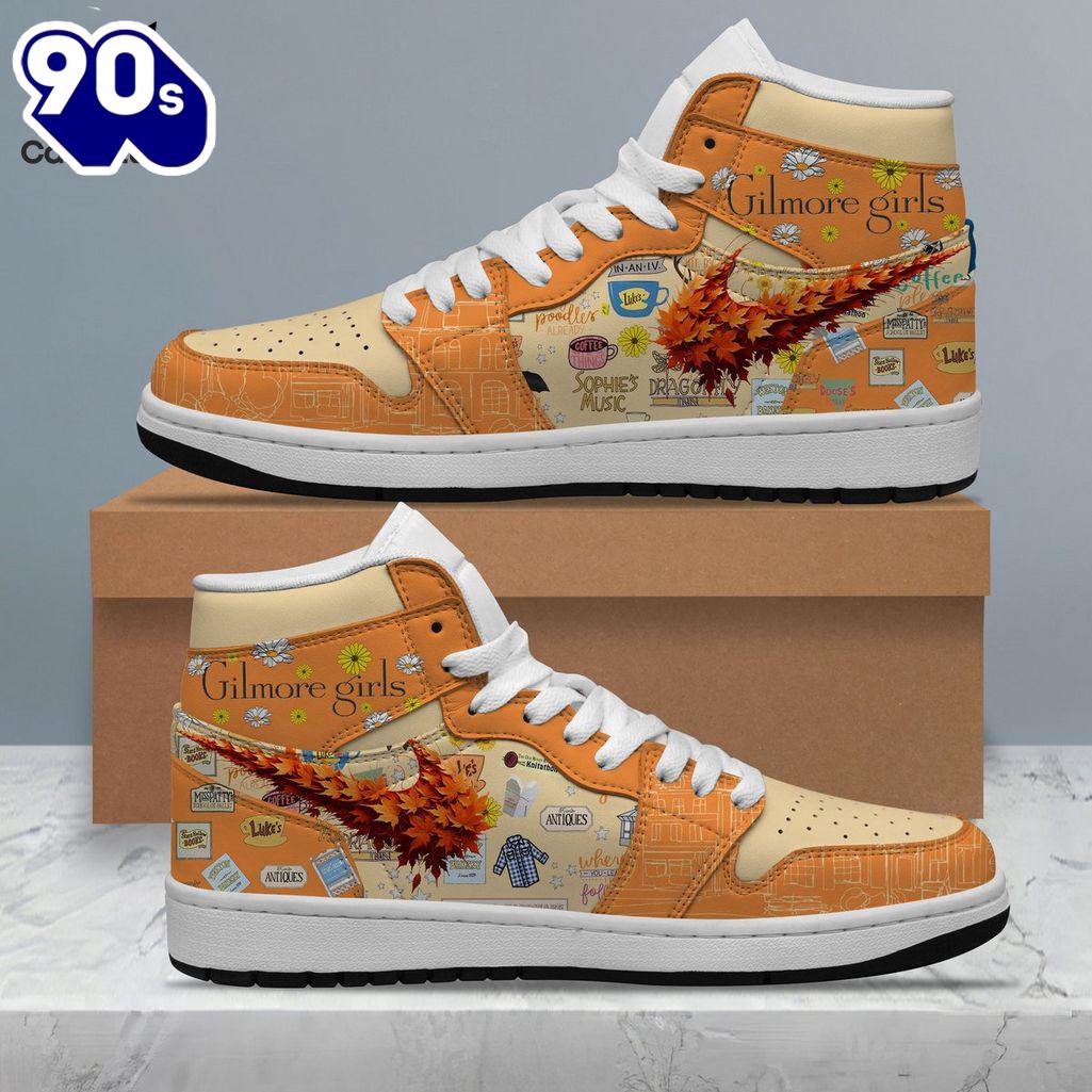 Gift Summer Gilmore Girls Nike Logo Design Air Jordan 1 High Top Gift Summer Gilmore Girls Nike Logo Design Air Jordan 1 High Top