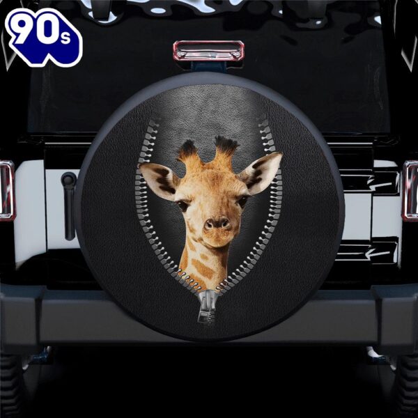 Giraffe Zipper 3d Car Spare Tire Covers Gift For Campers