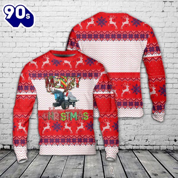 Gleaner Combine Christmas Aop Sweater