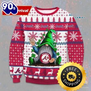 Gnome Atlanta Braves Ugly Christmas…