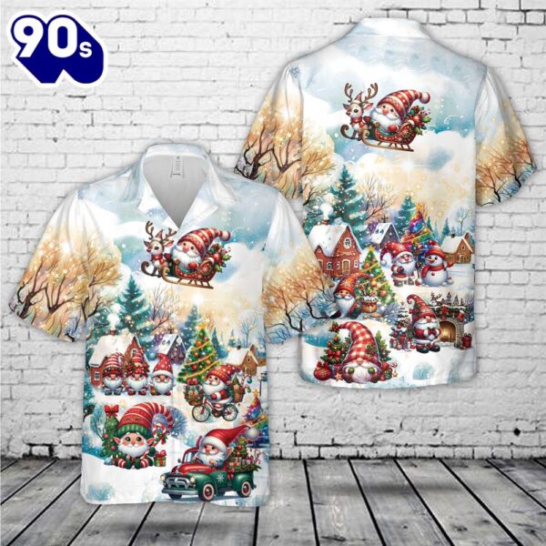 Gnomes Christmas Hawaiian Shirt