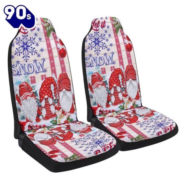 Gnomes Let It Snow Christmas Seat Cover Cars Gift Xmas