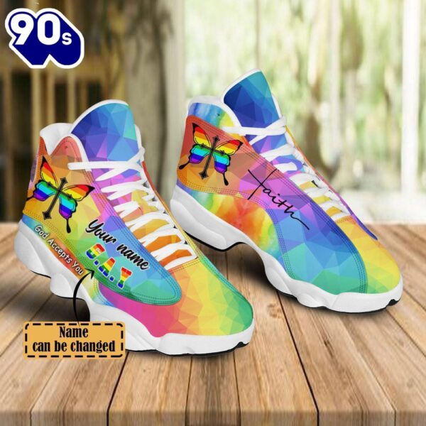 God Accept You Lgbt Jesus Custom Name Jd13 Shoes For Man And Women  Gift Christmas