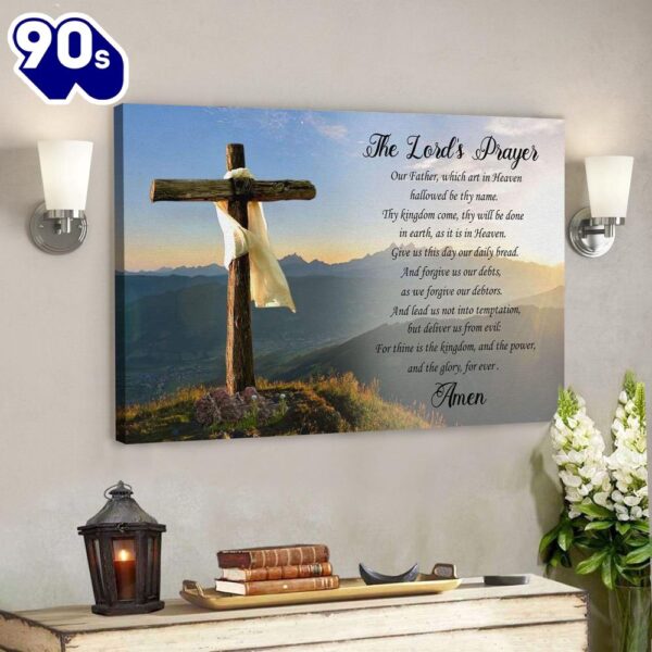 God Canvas Prints Jesus Canvas Art The Lords Prayer Canvas Print