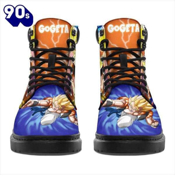 Gogeta Dragon Ball Leather Boots Shoes Anime Custom Idea