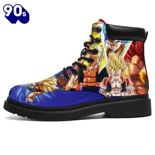 Gogeta Dragon Ball Leather Boots Shoes Anime Custom Idea