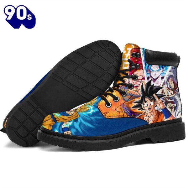 Goku Leather Boots Timbs Dragon Ball Custom Shoes Anime Fan Gift