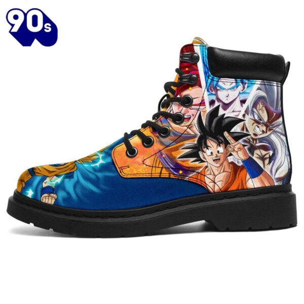 Goku Leather Boots Timbs Dragon Ball Custom Shoes Anime Fan Gift