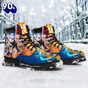 Goku Leather Boots Timbs Dragon Ball Custom Shoes Anime Fan Gift