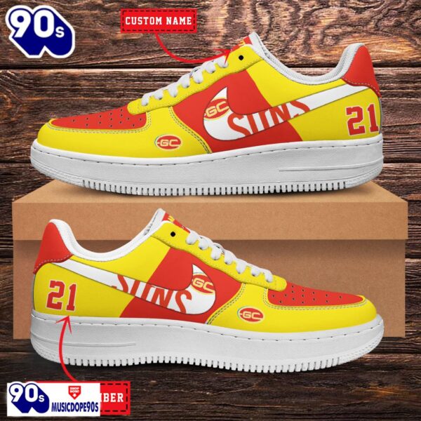 Gold Coast Suns AFL Personalized Air Force 1 Shoes