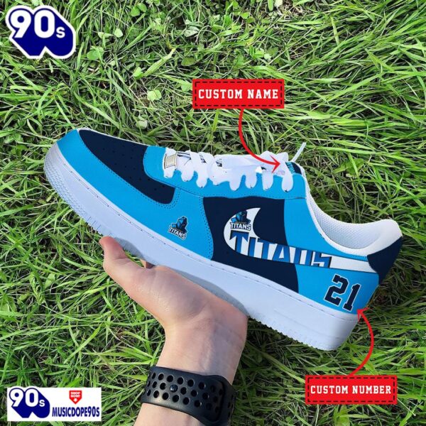 Gold Coast Titans NRL Personalized Air Force 1 Shoes