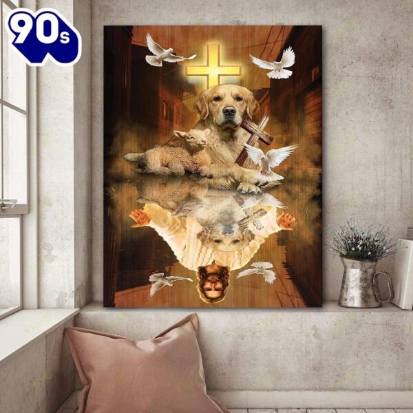 Golden God In Water Canvas Canvas Decor Ideas