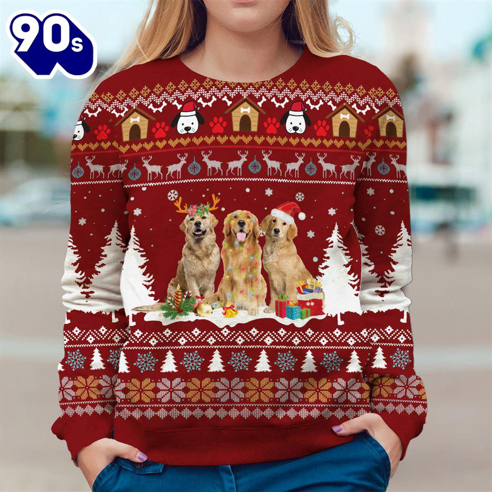 Golden Retriever Ugly Premium Sweater Golden Retriever Ugly Premium Sweater