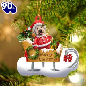 Goldendoodle Merry Christmas Ornament, Gift…