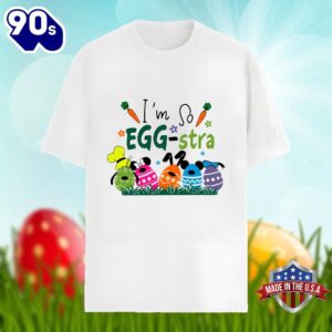 Goofy Mickey And Minnie Im So Eggstra Easter Day Shirt