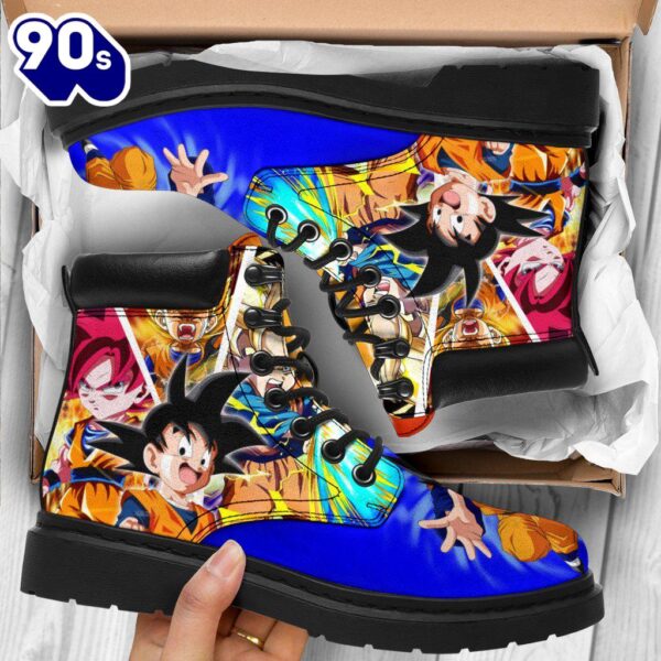 Goten Dragon Ball Leather Boots Shoes Anime Custom Idea