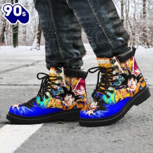 Goten Dragon Ball Leather Boots Shoes Anime Custom Idea