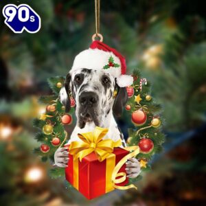 Great Dane-Dogs Give Gifts Hanging…