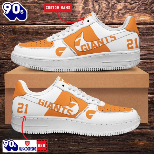 Greater Western Sydney Giants AFL Personalized Air Force 1 Shoes