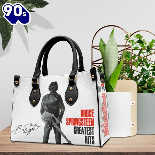 Greatest Hits Bruce Springsteen Album Leather Hand Bag  Gift For Christmas