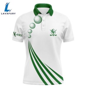 Green And White Mens Polo…