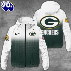 Green Bay Packers 3D Windbreaker Jacket For Man And Women