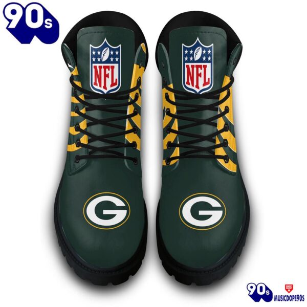 Green Bay Packers Custom Boots Shoes Idea Gift For Fan