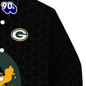 Green Bay Packers Hexagonal Pattern Green Black Jacket