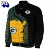 Green Bay Packers Hexagonal Pattern Green Black Jacket